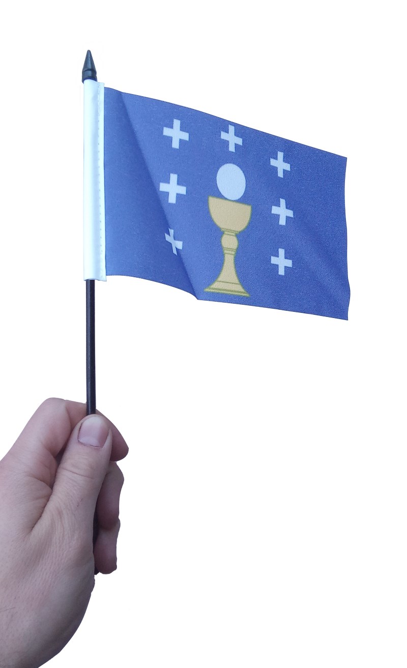 Bandeiriña de Man do Reino da Galiza 16x10cm