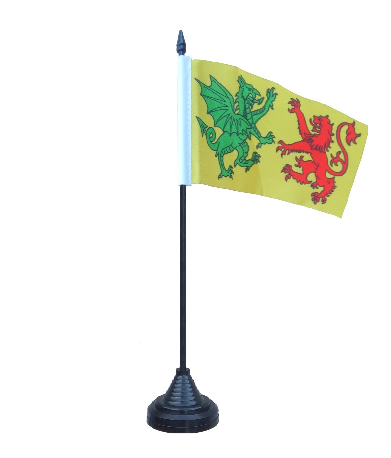 Bandeiriña de Mesa do Estandarte Real da Gallaecia 16x10cm